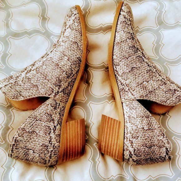 Sole Society Jaznae Bootie Natural Leather Size 8 .5 - Picture 2 of 5